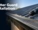 Gutter guard mesh fitted along the edge of a corrugated metal roof in Perth